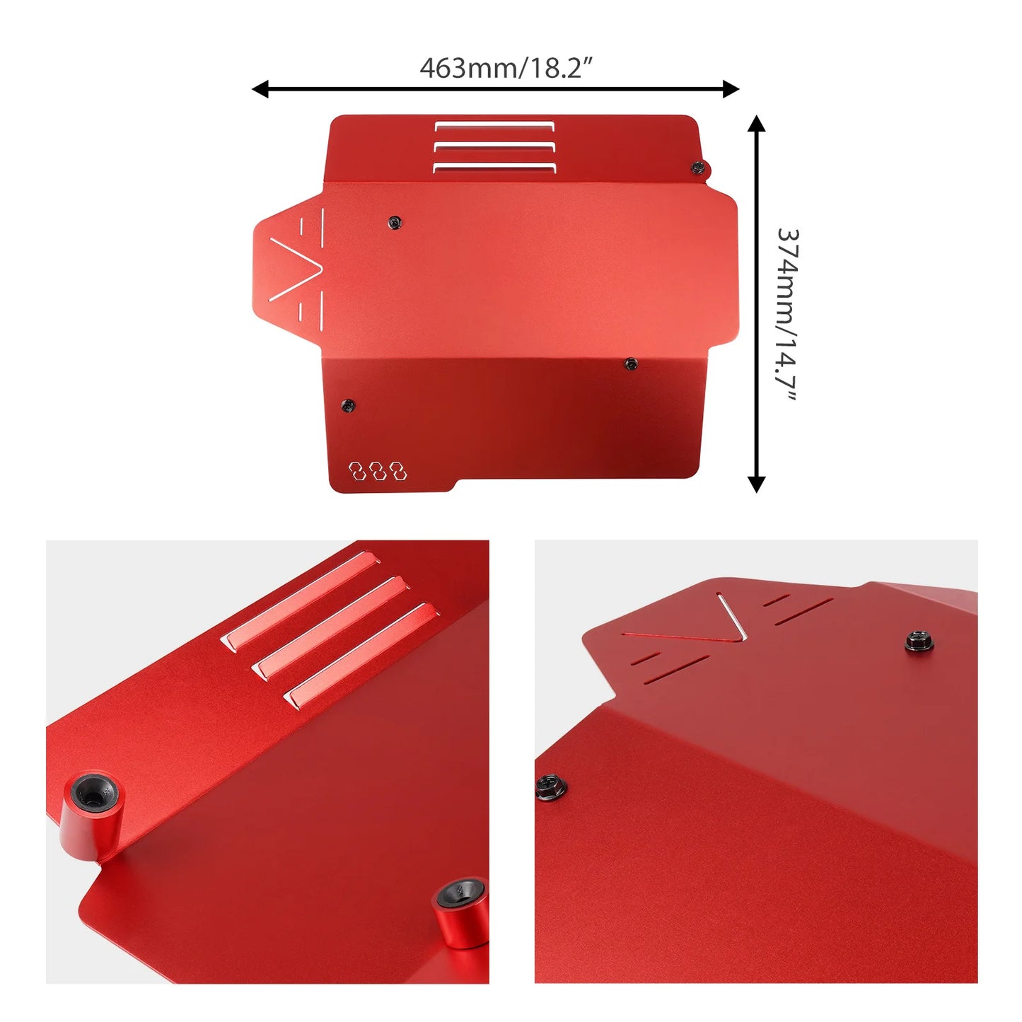QT BEVINSEE Aluminum Engine Cover for VW Golf GTI/for Arteon/for Atlas/for Jetta GLI 2.0L,for Alltrack 1.8L, Replace for 06K103925G