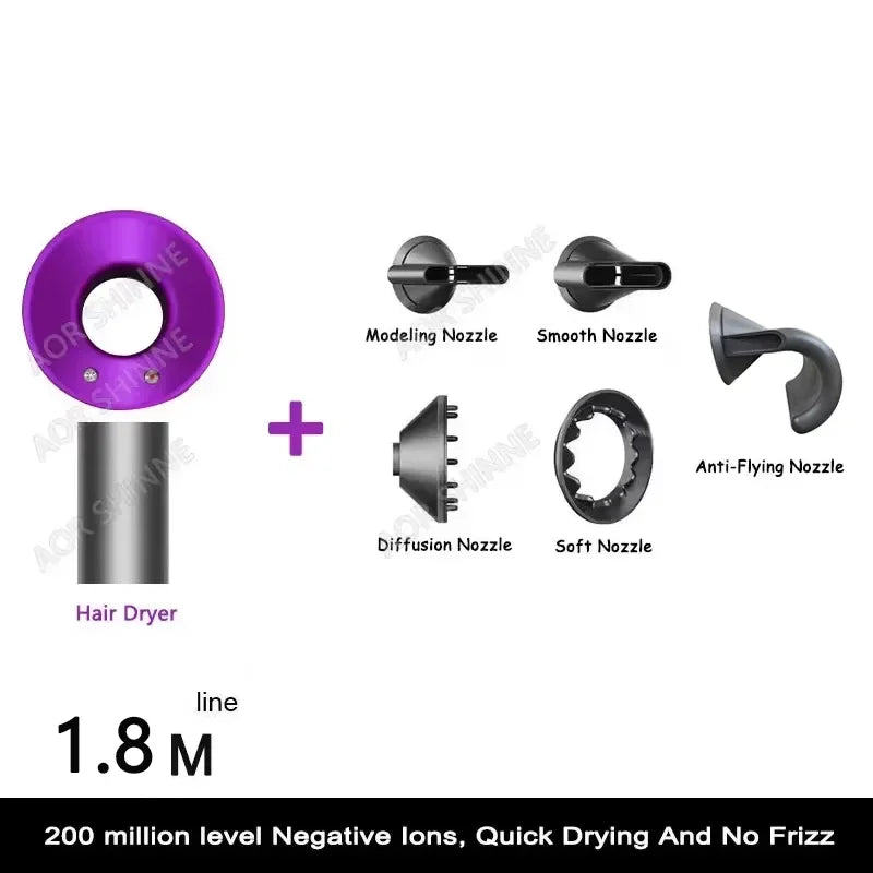 High-speed Negative Ion Hair Care Hair Dryer 110000rpm Wind Speed 62m/second Fast Drying Household Super Hair Dryer
