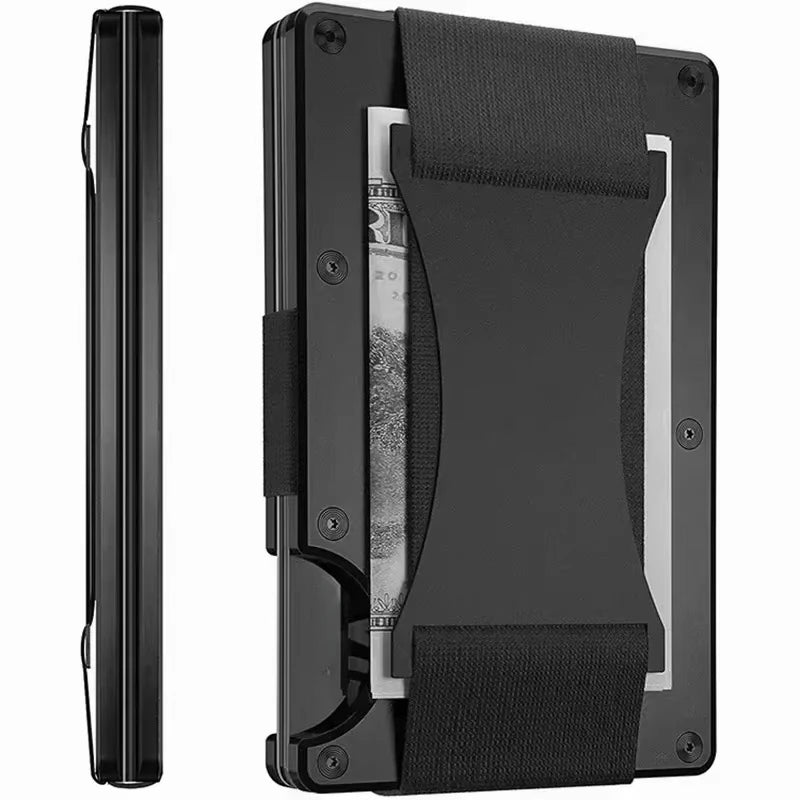 Forged Carbon Fiber Minimalist Slim Wallet RFID shield Unisex