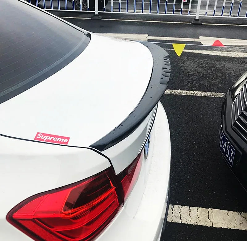 Spoiler for BMW 3 Series F30 F31 F35 M4 MP PSM Style Carbon Glossy Black Rear