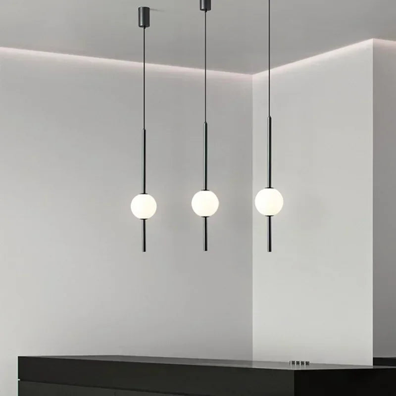 Nordic Simple Glass Ball Pendant Lights Dining Room Bedroom Decor