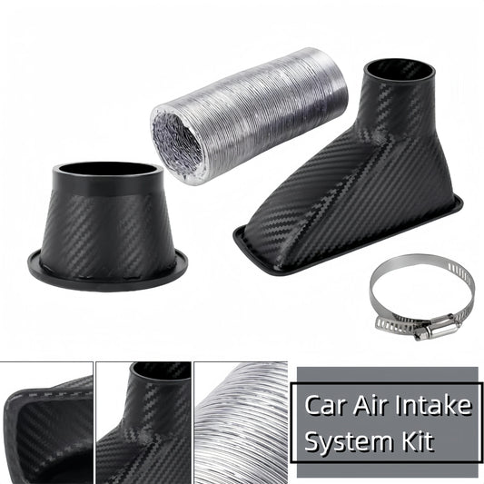 Functional Car Air Duct Front Bumper Cold Air Intake Duct ABS Universal
