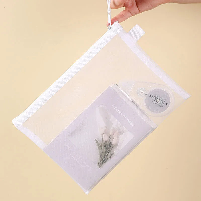 Mesh Zipper File Bag Toy Storage Bag