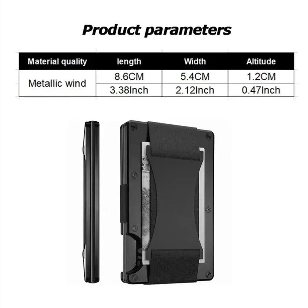 Forged Carbon Fiber Minimalist Slim Wallet RFID shield Unisex