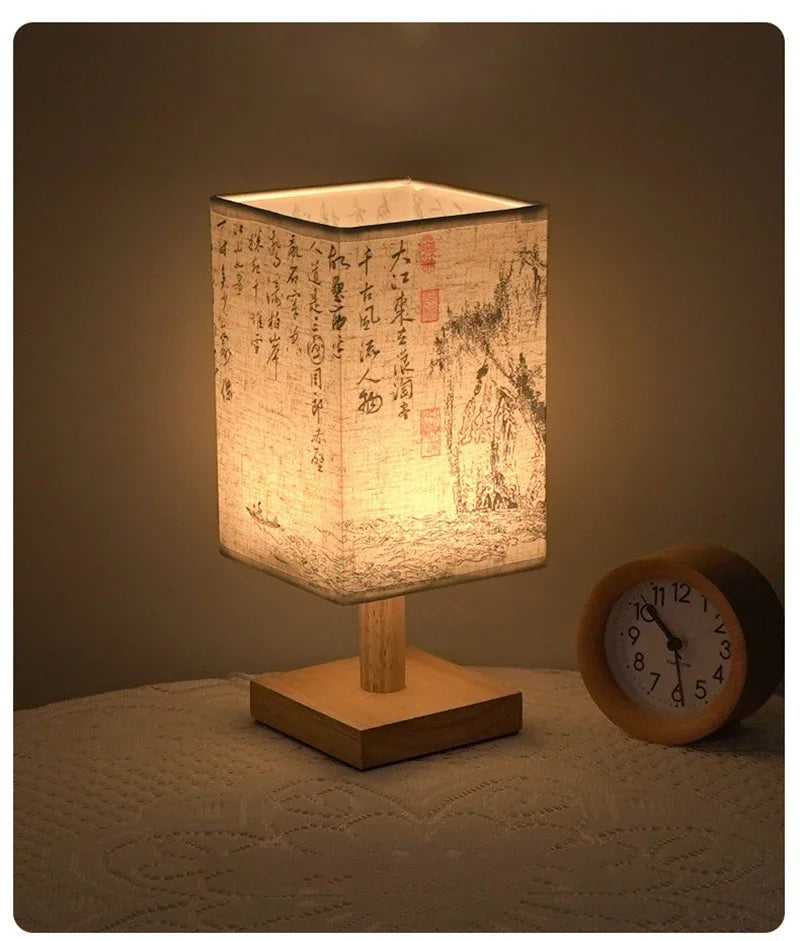 LED Decoration Chinese Table Lamp Simple Dimmable
