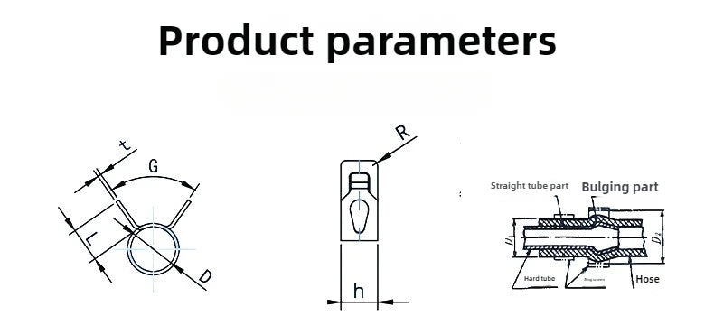 50 Pcs Fastener 5mm 6mm 7mm 8mm 9mm Spring Clip Fuel Water Line Hose Pipe Air Tube Clamps Fuel Water Tube Clamps Fastener