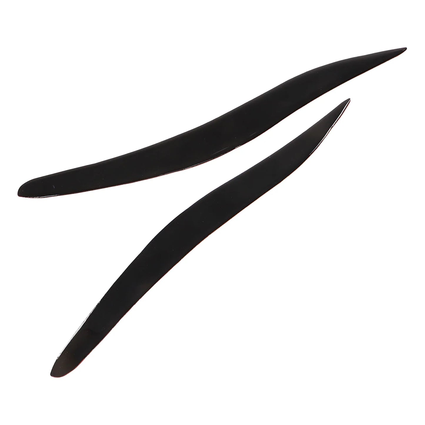 1 Pair Front Headlight Eyebrow Trim Soft Plastic Decoration for Lexus IS250 IS300 IS350 2006 2007 2008 2009-2012 Glossy Black