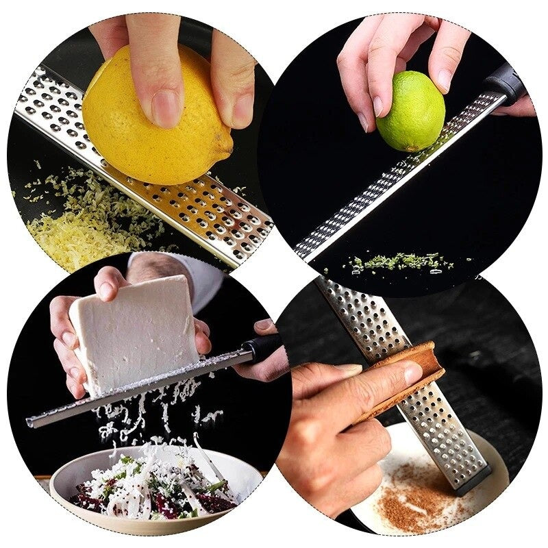 Multifunction Cheese Grater Hand-held Stainless Steel Slicer Lemon Grater Chocolate Chopper Vegetable Grater Kitchen Gadgets