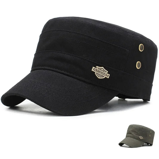 Men Baseball Cap  Flat Caps  Spring Autumn Tactical Hat Men's Flat Top Cotton Cap Sports Leisure Hats