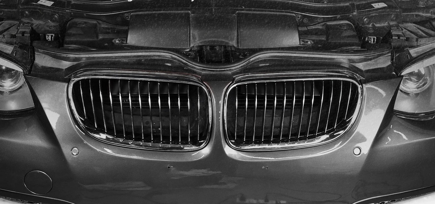 QT BEVINSEE Aluminum Air Intake Scoops For BMW 3 Series E92 323i 325i 328i 330i 335i 335d 2010-2013, Not for M3