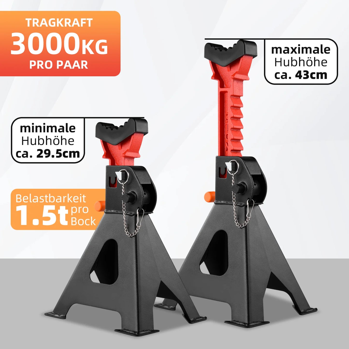 1 Pair 3Ton/6Ton Car Wheel Lifting Jack Stand Auto Repair Safety Jack Bracket Car Tire Stand Support Frame Repair Safety Support