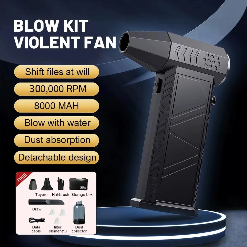 X9 Turbo Fan Jet 300000RPM Turbo Jet Blower Brushless Vacuum Cleaner