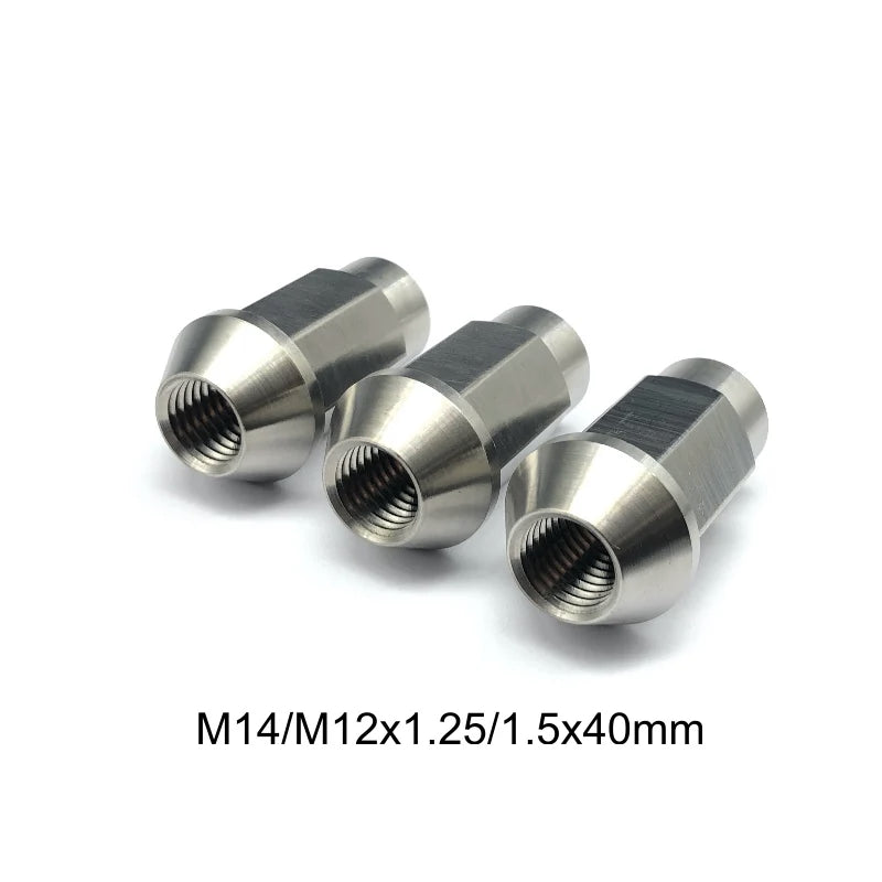 Titanium Wheel Lug Nuts 1Pc M12 M14x1.5/1.5X40mm For Racing Car Ti6Al4V Gr5