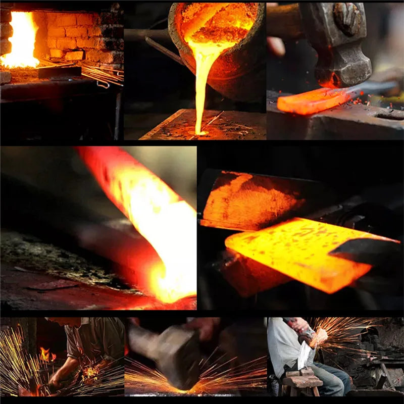 Hand-Forged Boning Knife Professional Butchers' Knife Wood Handle Cleaver Meat Kitchen Knife Chef Slicing Fruit Utility Knife