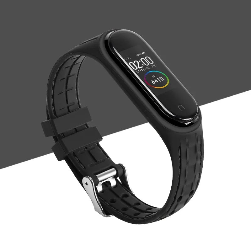 Strap For Mi band 7 6 5 Bracelet Sport belt Silicone watchband
