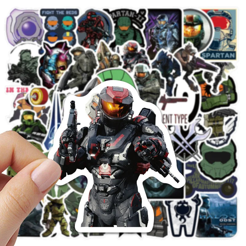 50Pcs  Cartoon Shooting Stickers  DIY Stickers Scrapbooking Laptop Vinyl  Waterproof Decals
