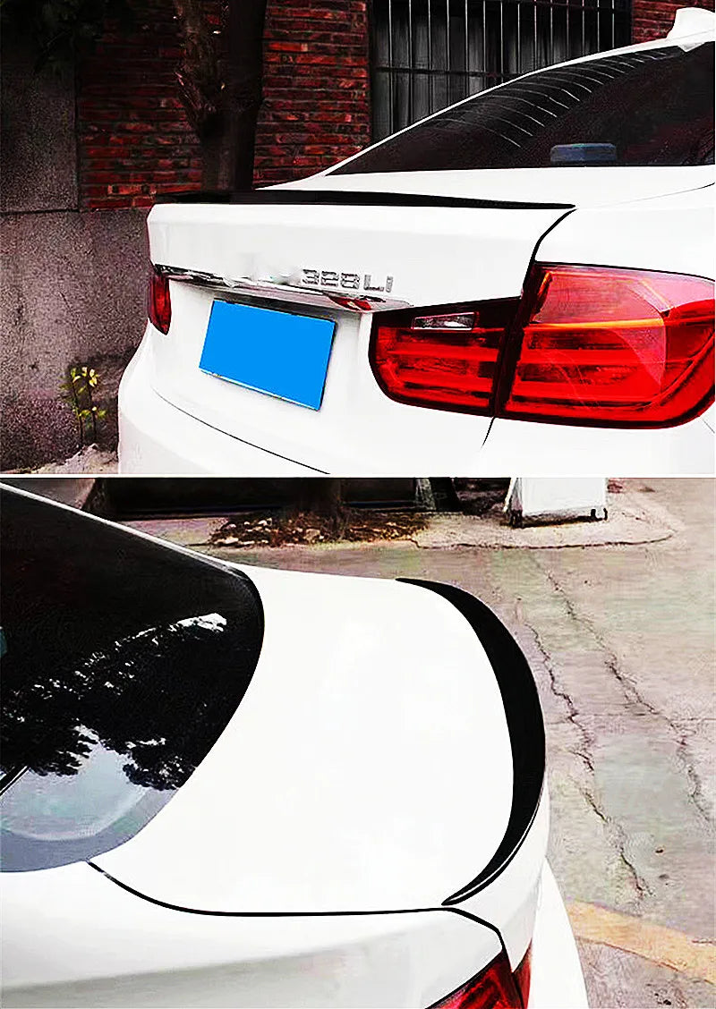 Spoiler for BMW 3 Series F30 F31 F35 M4 MP PSM Style Carbon Glossy Black Rear