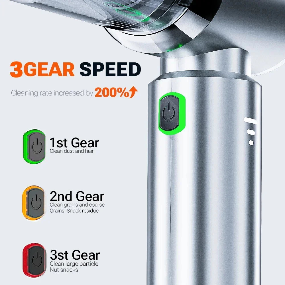 Xiaomi Youpin Car Vacuum Cleaner Strong Suction Cordless Wireless Cleaner Portable HandHeld Vacuum Cleaner Cleaning Machine New