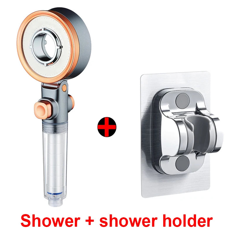 Double-sided shower head beauty filtered water purification three-speed pressurized