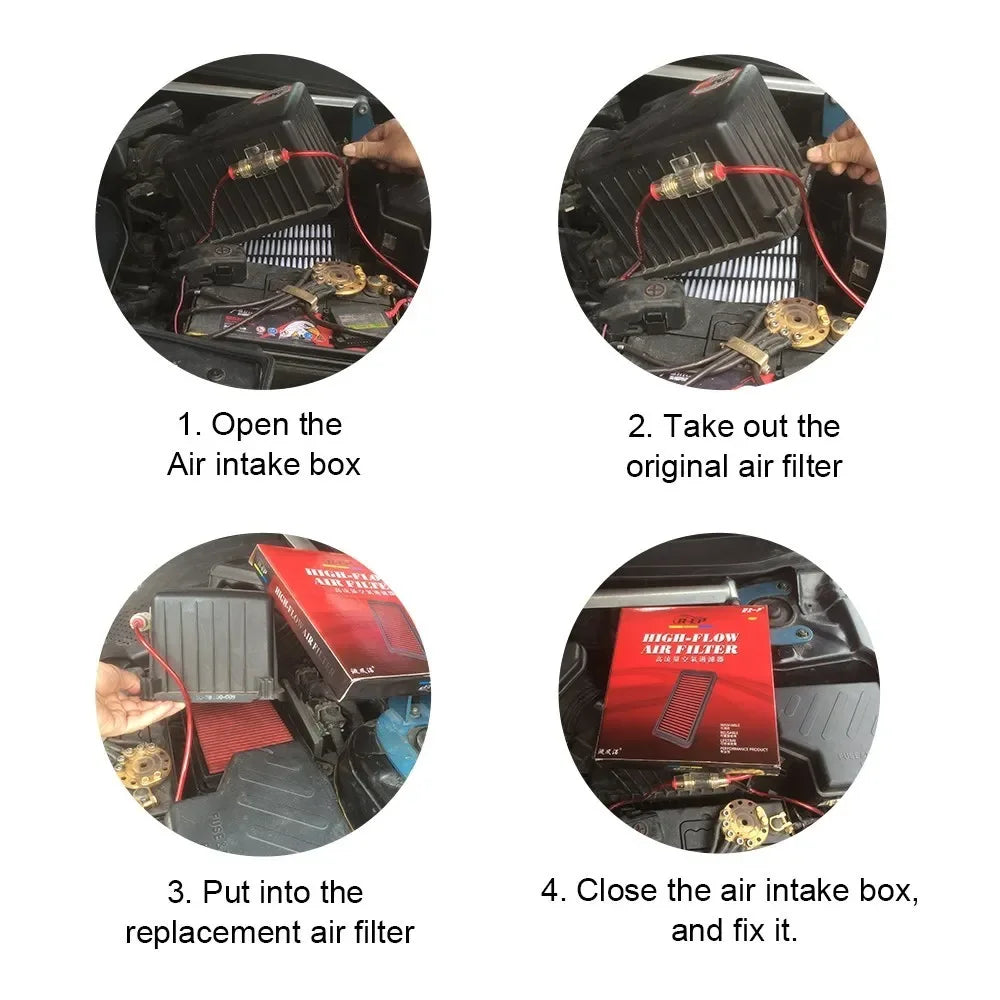 Car Cold Air Intake Filter for BMW 116d 118d 120d 123d 316D 318d 320D 325d 330D 335d X1 xDrive 2.0L High Flow Air Filters