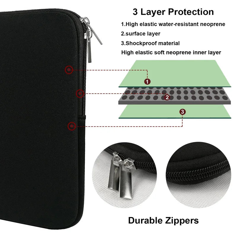 Laptop Sleeve Case PC Cover for Xiaomi Air HP Dell Laptop Bag