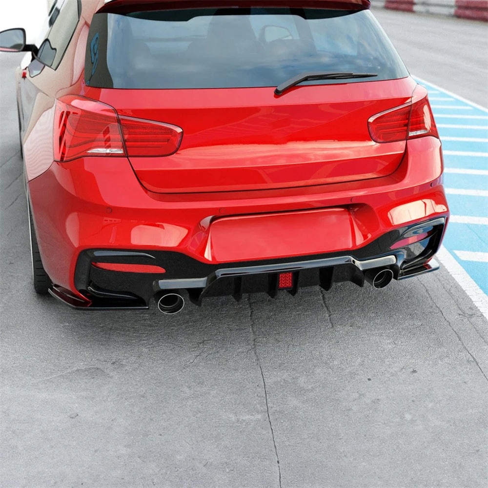 BMW Rear Bumper Lip Diffuser With LED Rear Spoiler For BMW 1er M Sport F20 F21 M135i M140i Fits BMW BMW E92 E93 335I Accessories HOT