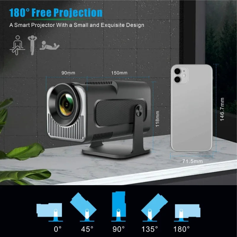 Xiaomi Android 11 HY320 Mini Projector 4K Native 1080P Dual Wifi6