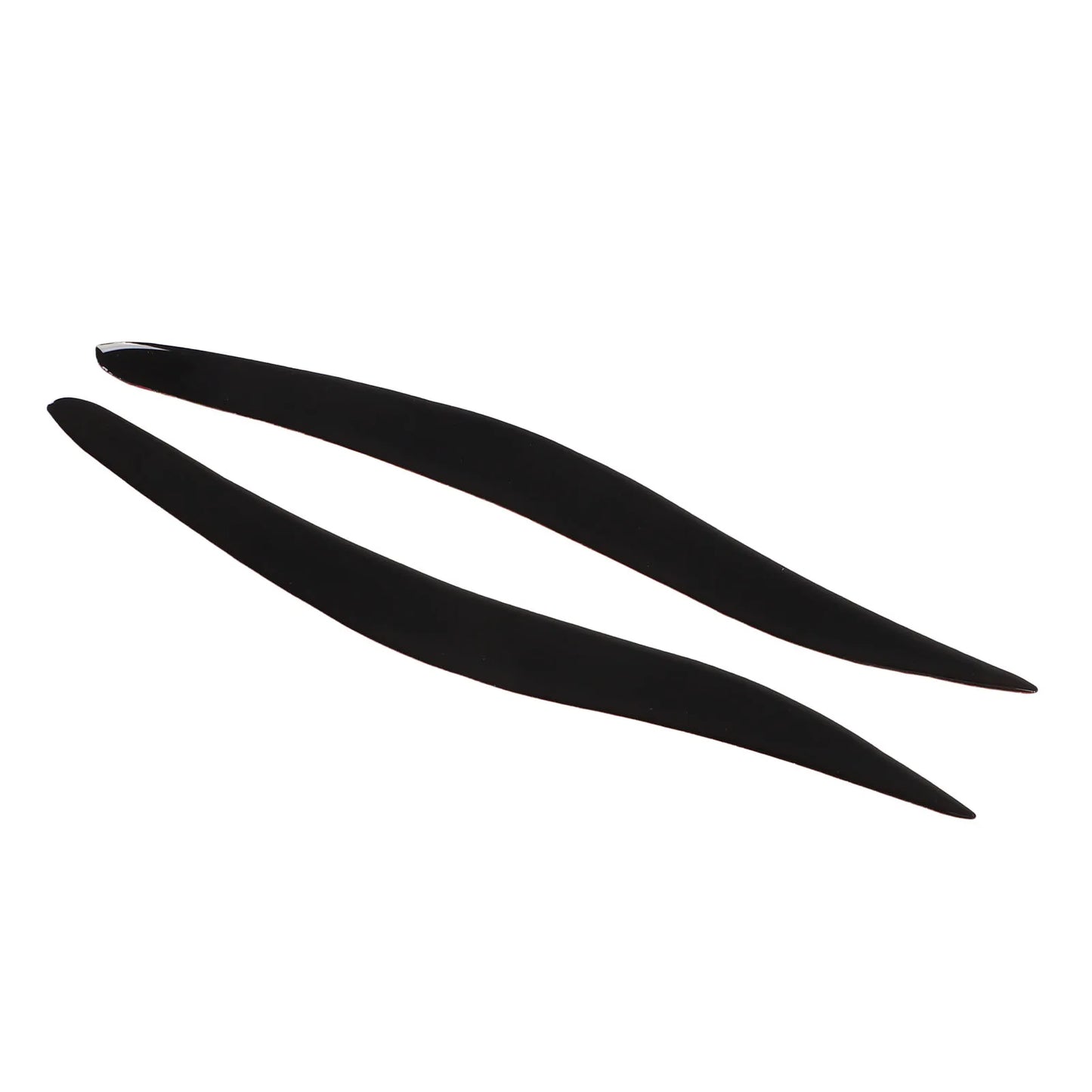 1 Pair Front Headlight Eyebrow Trim Soft Plastic Decoration for Lexus IS250 IS300 IS350 2006 2007 2008 2009-2012 Glossy Black