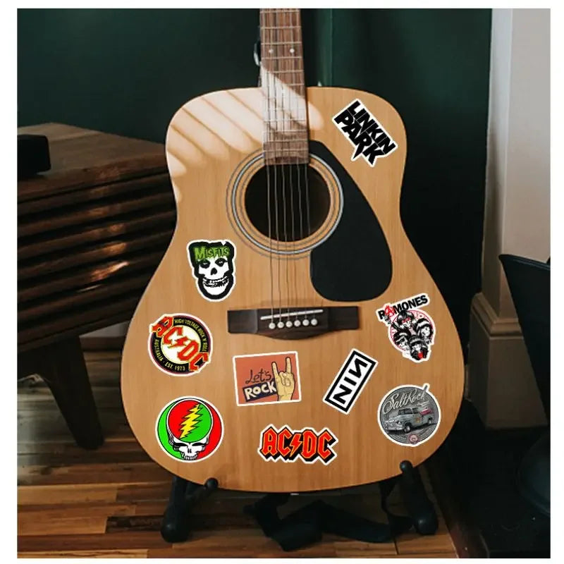 Rock Band Music Stickers Aesthetic Art Decal Collection