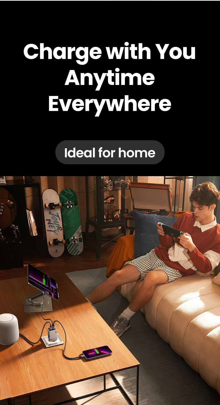 UGREEN 100W GaN Charger USB C Charger QC4.0 3.0 Quick Charge