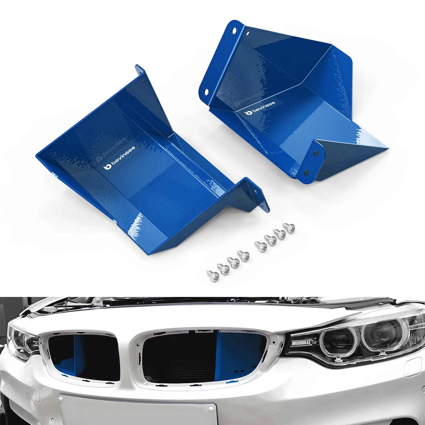BEVINSEE Air Intake Scoops for BMW F20 F21 F22 F23 F30 F31 F34 F32 F33 F36, for BMW M2 F87/M3 F80/M4 F82 F83