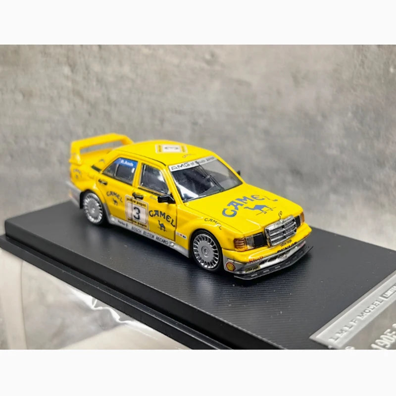 LMLF Diecast 1:64 Scale 190E EVO2.5 Alloy Car Model Camel Cup Painting Simulation Collection Souvenir Decoration Gift Display