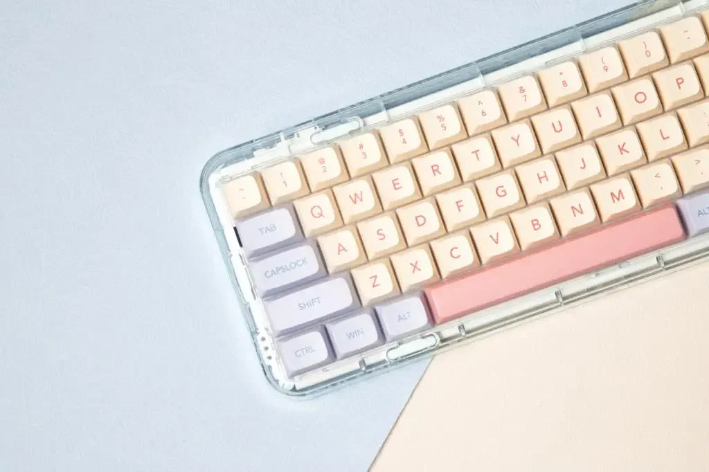 132 Keys Marshmallow XDA Keycaps For Mechanical Keyboard Dye Sublimation PBT Keycap Pink Purple Yellow Key Caps XDA Profile
