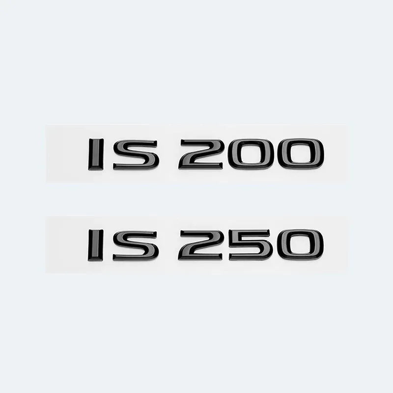 Lexus ABS Letters IS200 IS250 IS300 IS350 IS300h IS200t HYBRID Emblem For Lexus Car Trunk Logo Badge Sticker