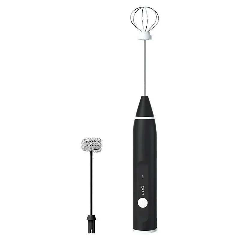 1 PCS Electric Milk Frother Portable Egg Beater USB Rechargeable