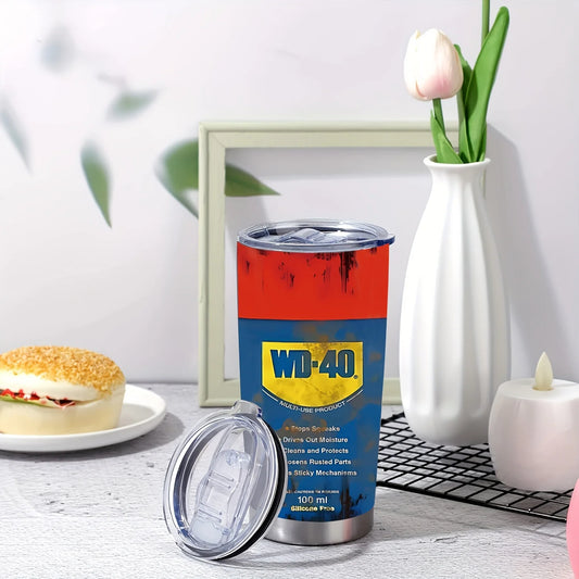 20oz Insulated Stainless Steel Tumbler with Lid - Double-Walled, Reusable Water Bottle