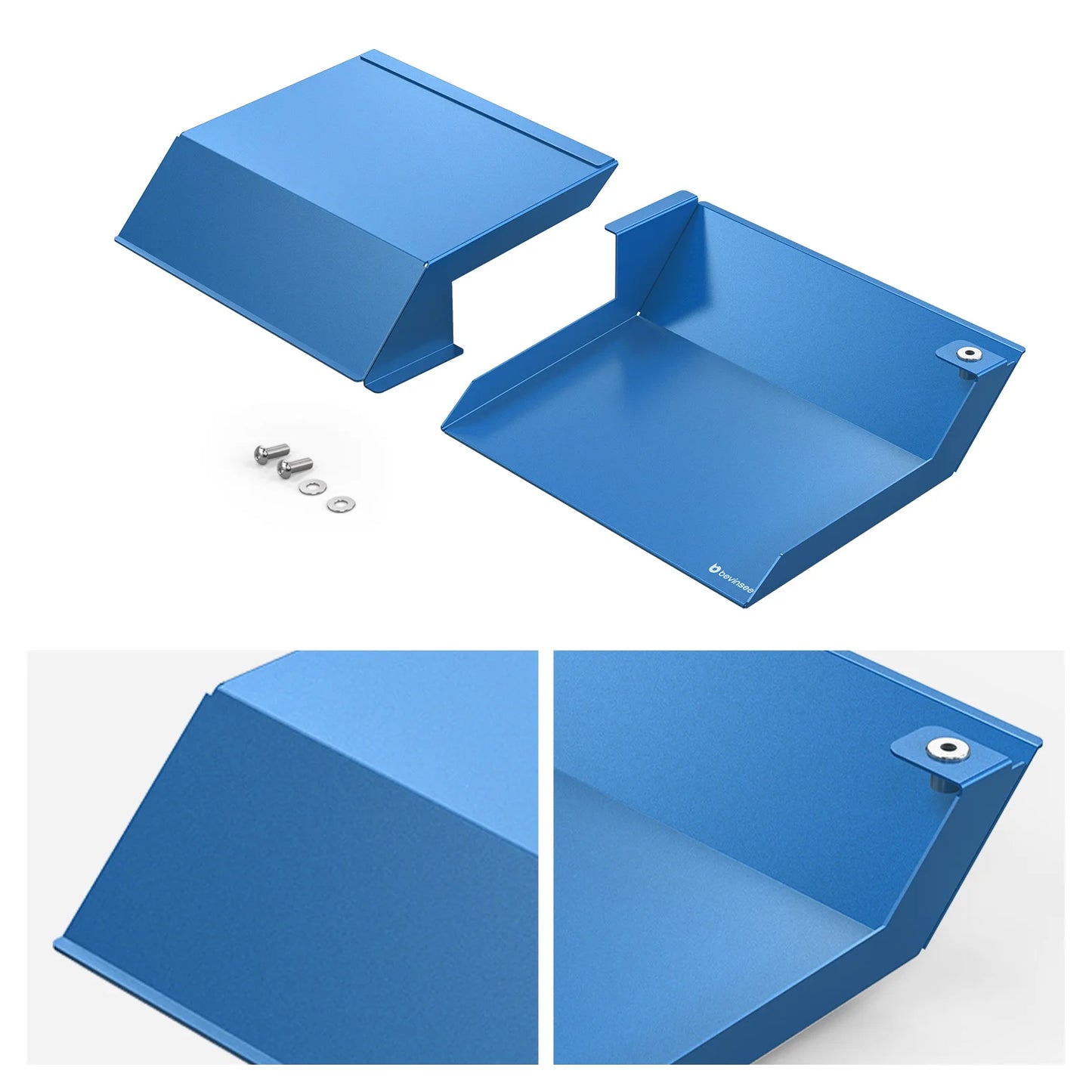 QT BEVINSEE Aluminum Air Intake Scoops For BMW 3 Series E92 323i 325i 328i 330i 335i 335d 2010-2013, Not for M3