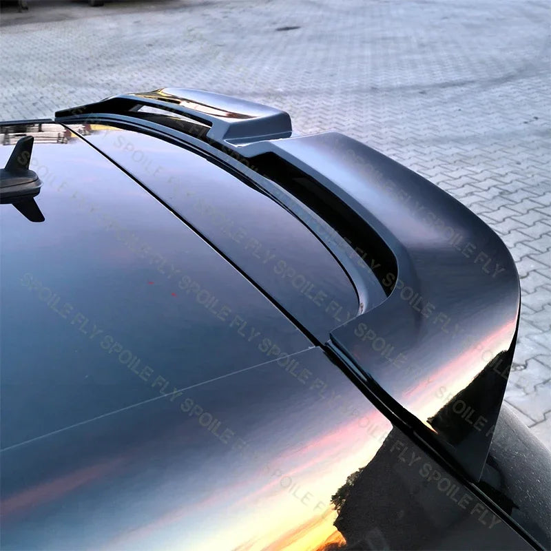High Quality Oettinger Style Car Rear Wing Spoiler Glossy Black Carbon Fiber Look Exclusive Use For VW Golf 5 V MK5 GTI R32