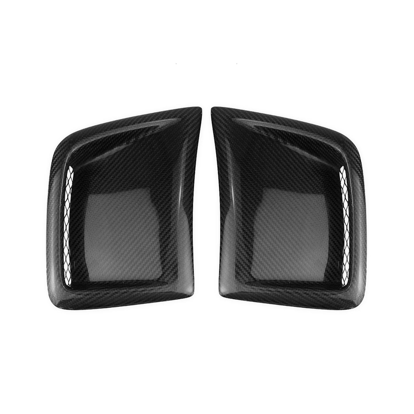 Qatar WRX Front Bumper Side Air Vent Trim Genuine Carbon Fibre Engine Outlet Intake Cover For 2008-2014 Subaru STI WRX GRB Wagon 10th