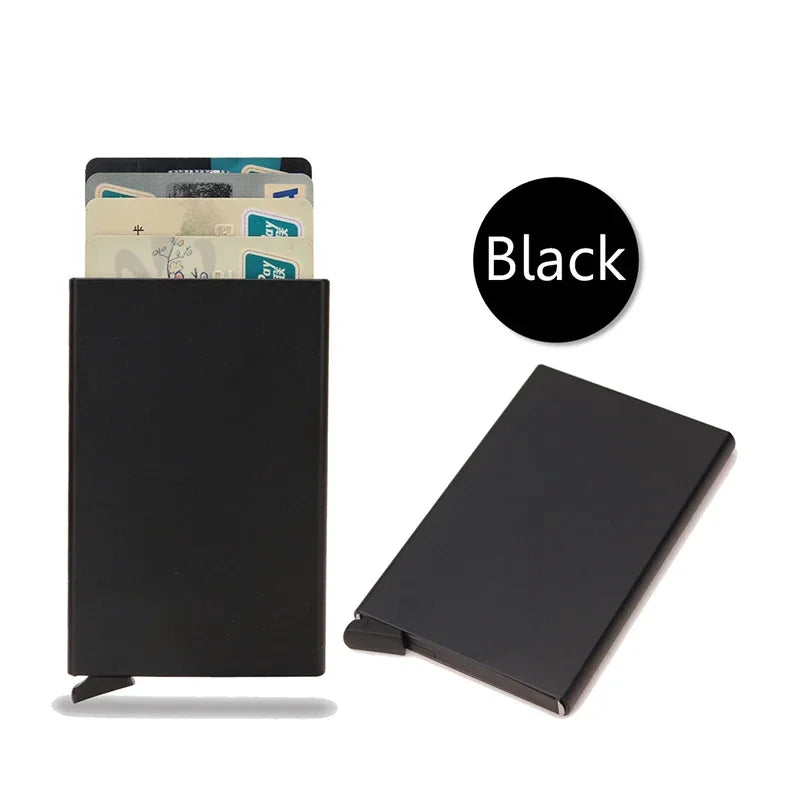 RFID Blocking Wallet Card Holder Metal Thin Slim Pop Up Minimalist Unisex