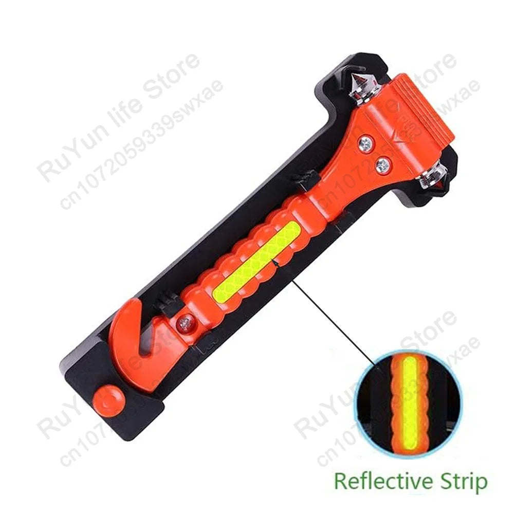 Caer Window Breaker Seatbelt Cutter 2-in-1 Emergency Car Glass Punch Hammer