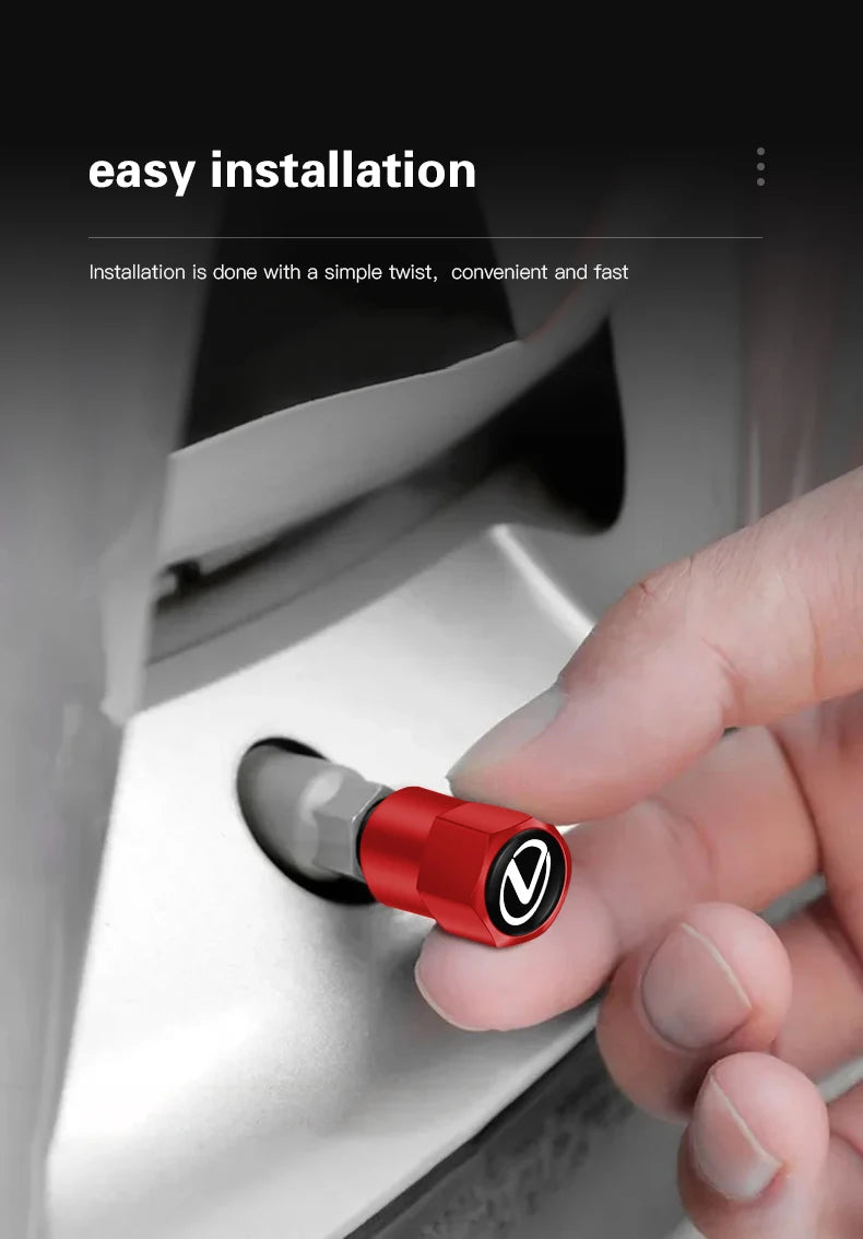 4Pcs Lexus Styling Wheel Tires Bolt-in Valve Caps Badge Decor For Lexus IS250 IS200 CT200h GS300 LS430 RX450h LX570 IS300 ES RX LS