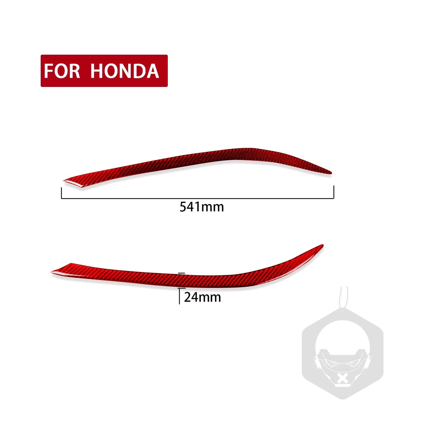 For Honda Stream 2006-2008 Carbon Fiber Headlight Eyebrow Eye Lid Trim Panel strip Car Exterior Accessories Decorative Stickers