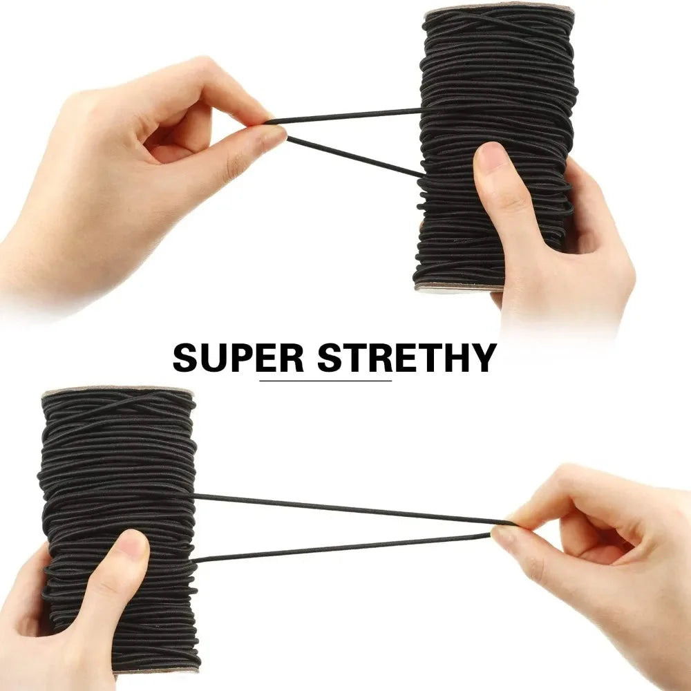 3/4/5/6mm Elastic Rope Rubber Belt Bungee Cords Strong Rubber Band Sewing Garment Craft for DIY Sewing Accessories