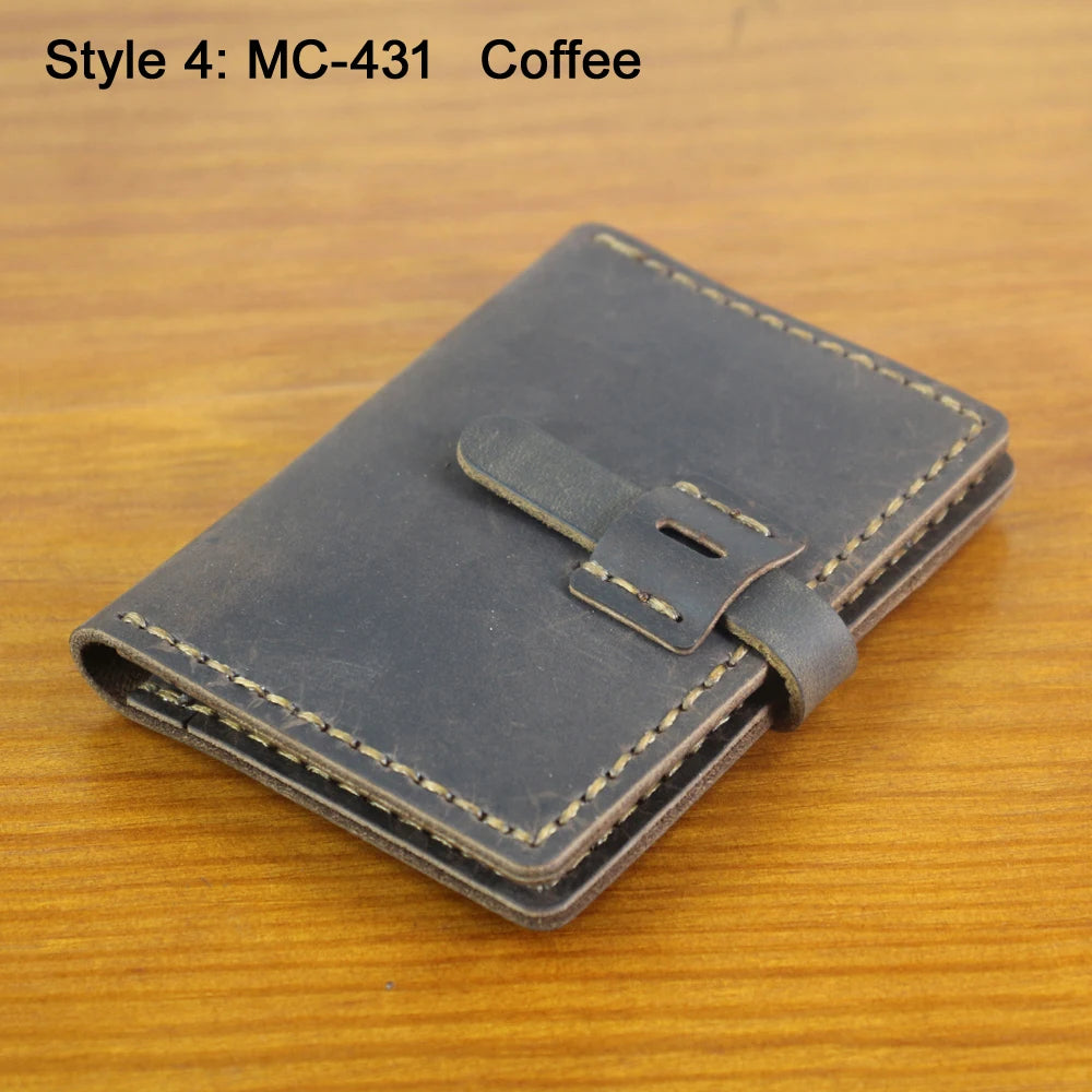 Luxury Handmade Genuine Leather Wallet Credit Card Holder Unisex