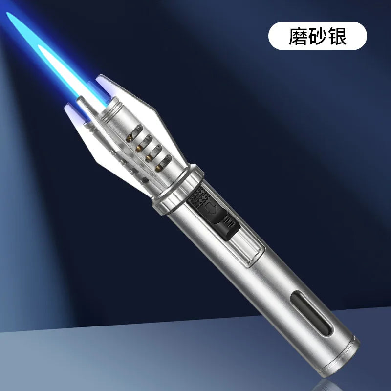 Powerful Metal Gas Lighter Windproof Kitchen Cooking Torch Flame Jet Barbecue