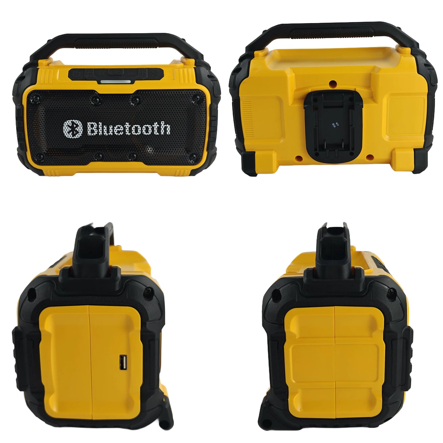 Portable Speaker Wireless Bluetooth-compatible Subwoofer Outdoor Construction Site Waterproof Loudspeaker Stereo Surround ﻿