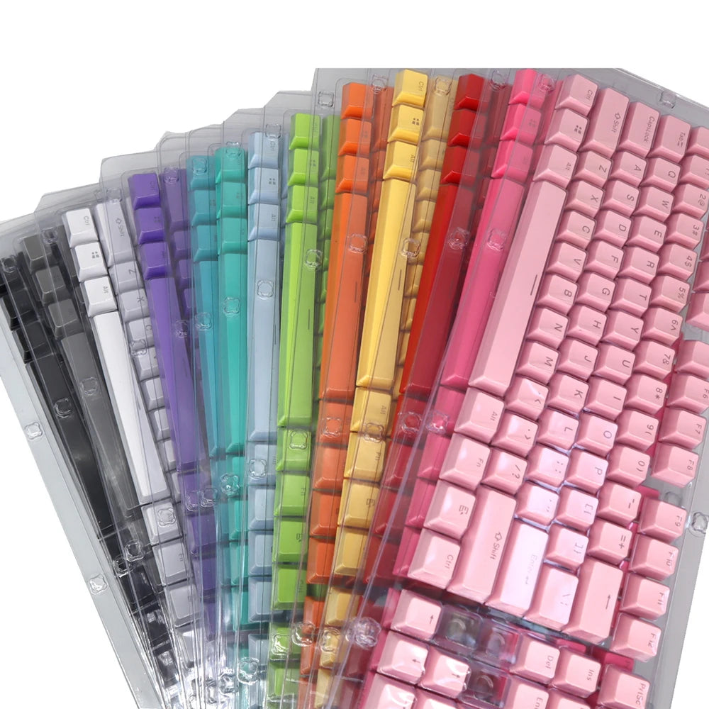 104pcs Mechanical Keyboard ABS Keycaps Blank Keycaps For Cherry MX PC Desktop Computer Key Cap Switches Keycap Keyboard