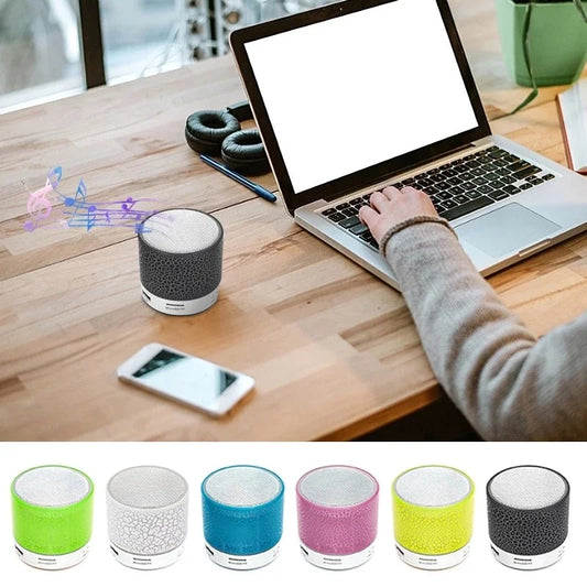 Universal Mini Bluetooth Speaker Wireless Speaker Colorful LED TF Card USB Subwoofer Portable MP3 Music Sound Column For Phones