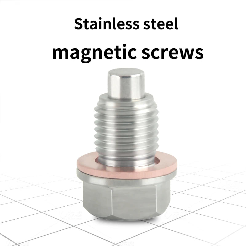 Stainless steel engine magnetic oil drain plug screw nut bolt Oil pan screw M12*1.25/M14*1.5